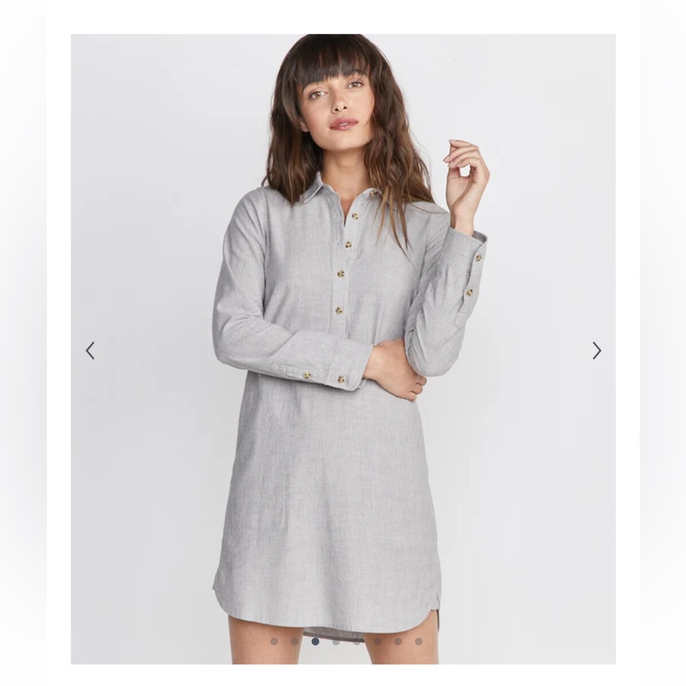MARINE LAYER kiki popover shirt dress size Large.